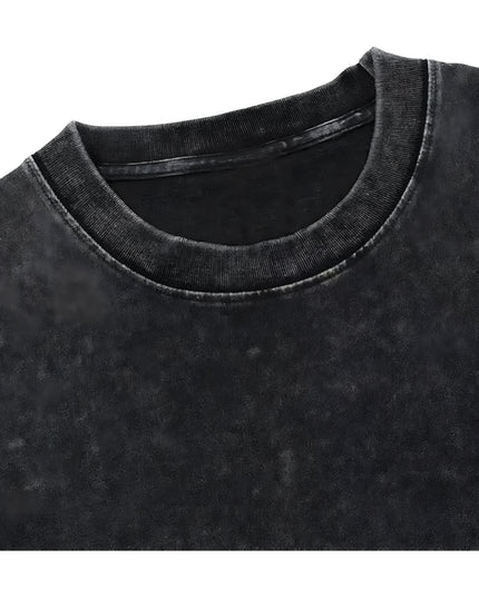 boffi ... 100% Cotton Oversized T-Shirt Unisex Drop Shoulder Dye Washed Street Look Black Pack of 1