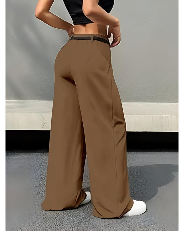 Aahwan Women's Loose High Rise Trouser