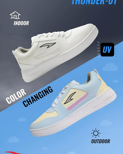 Colour changing shoes